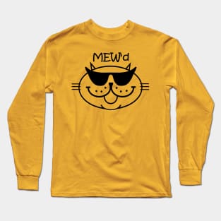 MEW'd - Black Outline Long Sleeve T-Shirt